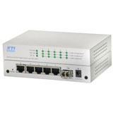 Kti networks 5+1-port gigabit ethernet switch (KGS-510F-SXLC)